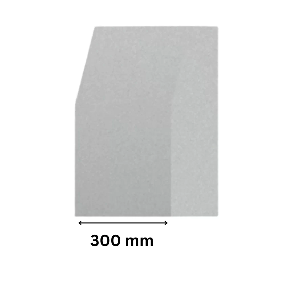 Concrete kerb with 300 mm length